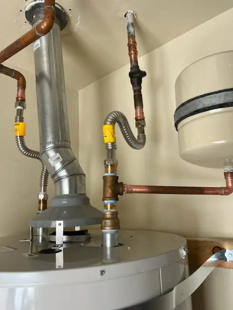 Water heater installation and plumbing repair in Copperfield