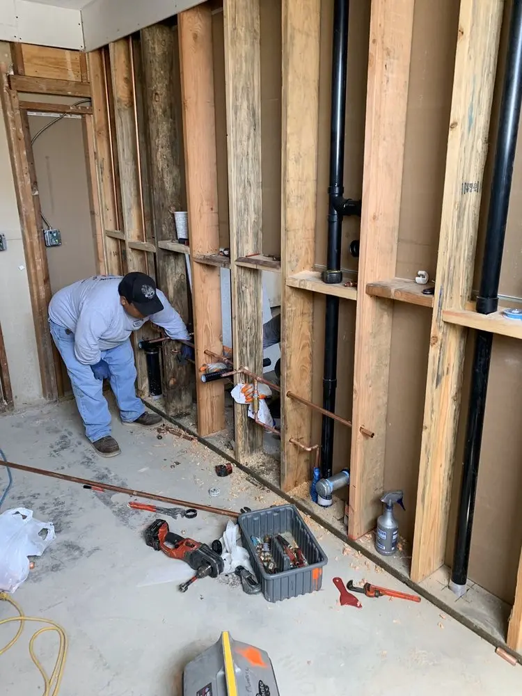 Commercial rough-in plumbing for Water Heater Replacement in Copperfield